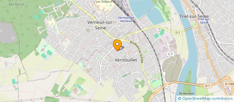 localisation de l'entreprise MONSIEUR GREGORY GUENINE à VERNOUILLET