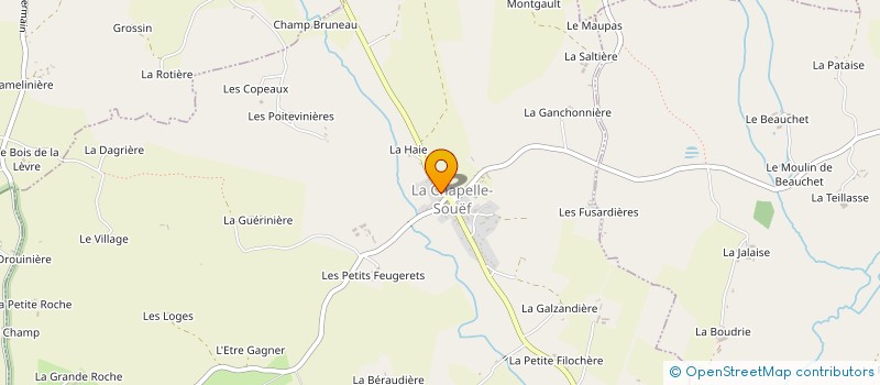 localisation de l'entreprise MONSIEUR GREGORY GUENOUN à LA CHAPELLE-SOUEF