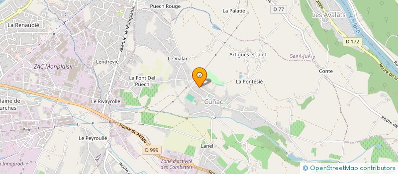 localisation de l'entreprise MONSIEUR GREGORY GUIBERT  CUNAC