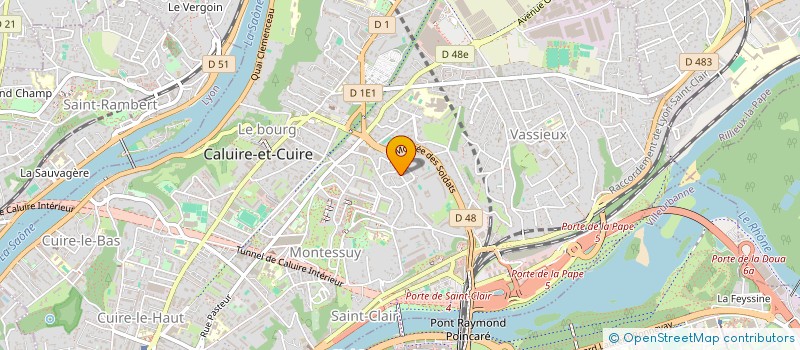 localisation de l'entreprise MONSIEUR GREGORY GUICHARD  CALUIRE-ET-CUIRE