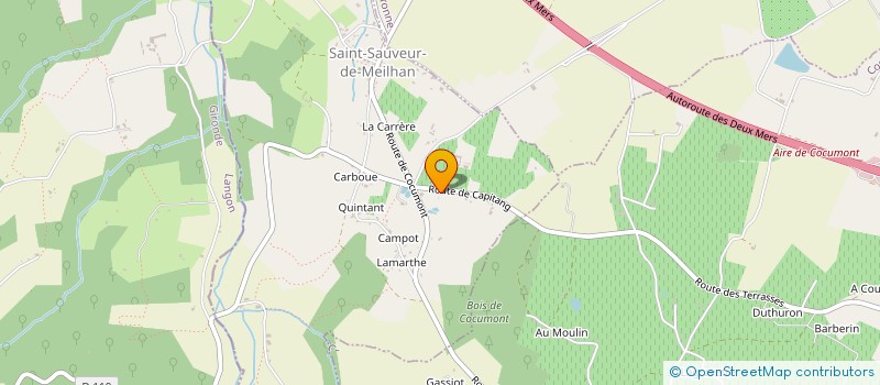 localisation de l'entreprise MONSIEUR GREGORY GUIERE  SAINT-SAUVEUR-DE-MEILHAN