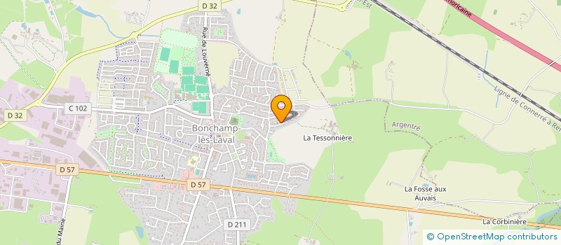 localisation de l'entreprise MONSIEUR GREGORY GUILBERT  BONCHAMP-LES-LAVAL