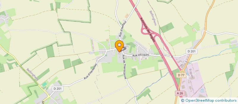 localisation de l'entreprise MONSIEUR GREGORY GUILBERT  BELLINGHEM