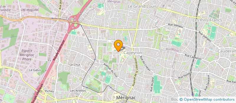 localisation de l'entreprise MONSIEUR GREGORY GUIRAO  MERIGNAC