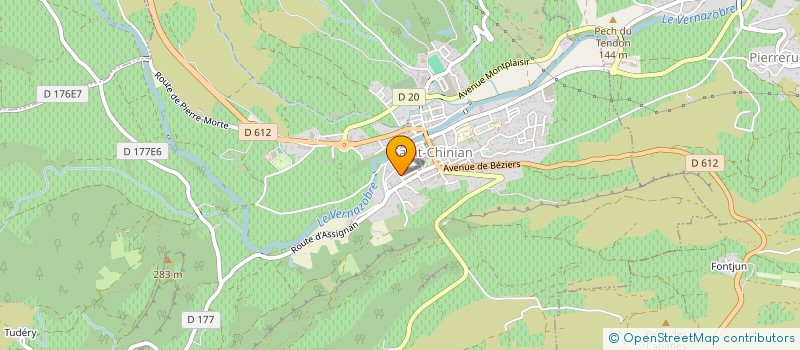 localisation de l'entreprise MONSIEUR GREGORY GUYOT  SAINT-CHINIAN