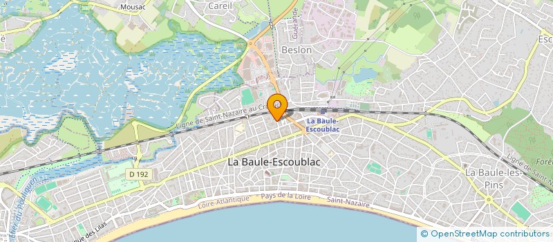 localisation de l'entreprise MONSIEUR GREGORY HAMON à LA BAULE-ESCOUBLAC