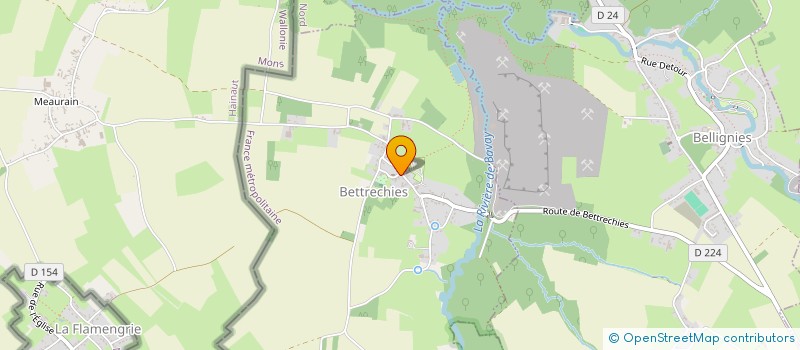 localisation de l'entreprise MONSIEUR GREGORY HENRARD  BETTRECHIES