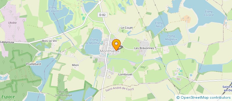 localisation de l'entreprise MONSIEUR GREGORY HERMANT  MONTHIEUX