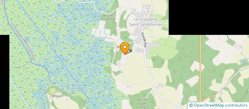 localisation de l'entreprise MONSIEUR GREGORY HERVE  LA GRIPPERIE-SAINT-SYMPHORIEN