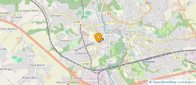 localisation de l'entreprise MONSIEUR GREGORY HEURTEL  GUINGAMP