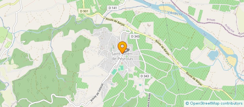 localisation de l'entreprise MONSIEUR GREGORY HILAIRE  SAINT-JULIEN-DE-PEYROLAS