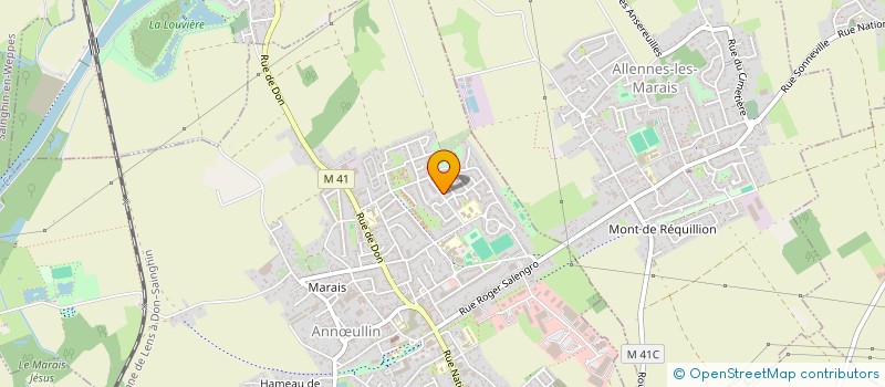 localisation de l'entreprise MONSIEUR GREGORY HOCQ  ANNULLIN