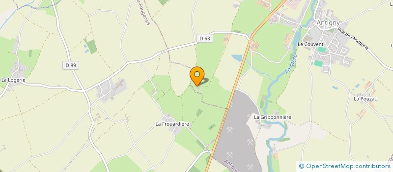 localisation de l'entreprise MONSIEUR GREGORY HOORNAERT à ANTIGNY