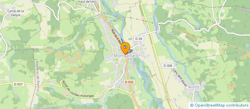 localisation de l'entreprise MONSIEUR GREGORY HORNEC à MONTGAILLARD
