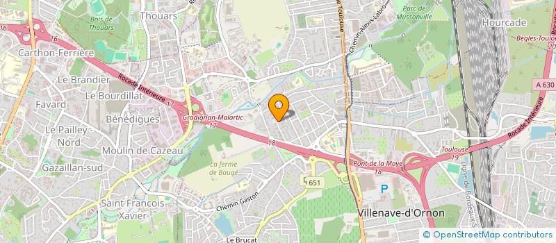 localisation de l'entreprise MONSIEUR GREGORY HOURCADE  VILLENAVE D ORNON