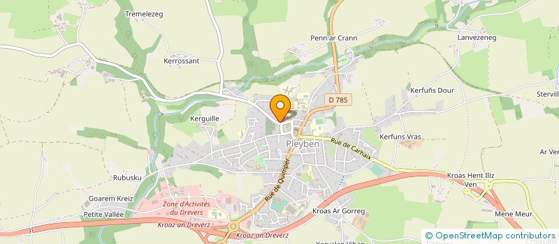 localisation de l'entreprise MONSIEUR GREGORY HUBERT  PLEYBEN