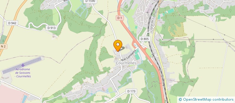 localisation de l'entreprise MONSIEUR GREGORY HUTIN  COURMELLES