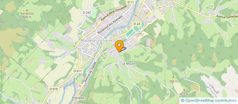 localisation de l'entreprise MONSIEUR GREGORY IRIART  MAULEON-LICHARRE