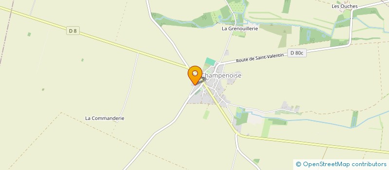 localisation de l'entreprise MONSIEUR GREGORY JACQUIN à LA CHAMPENOISE