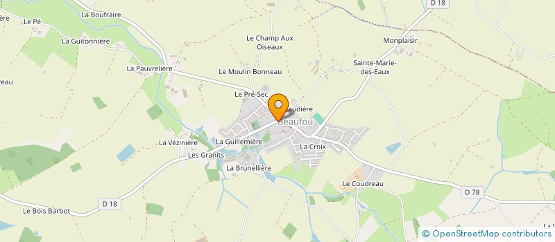 localisation de l'entreprise MONSIEUR GREGORY JAFFRE  BEAUFOU