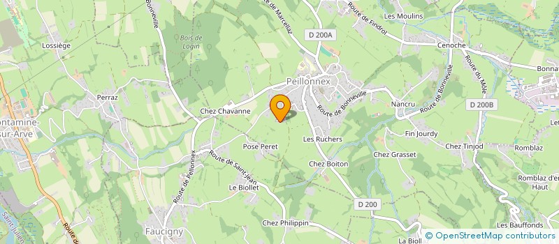 localisation de l'entreprise MONSIEUR GREGORY JANIN  PEILLONNEX