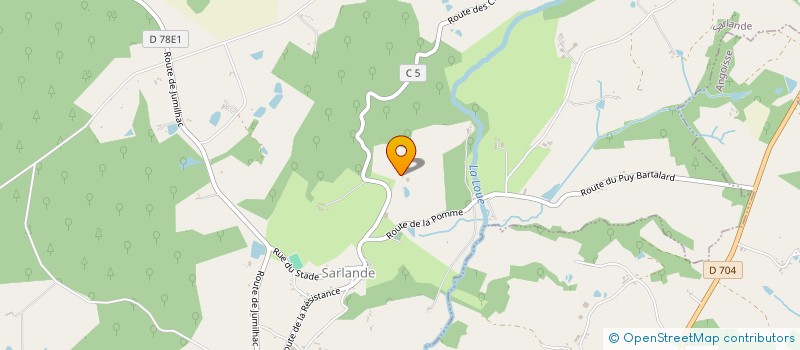 localisation de l'entreprise MONSIEUR GREGORY JARRY  SARLANDE