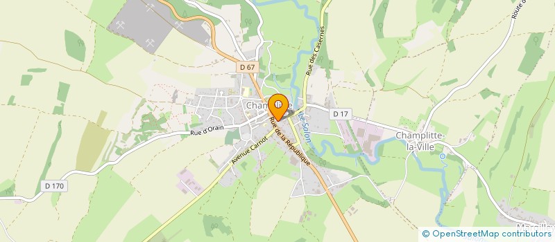 localisation de l'entreprise MONSIEUR GREGORY JOHANN CHEVALLET  CHAMPLITTE