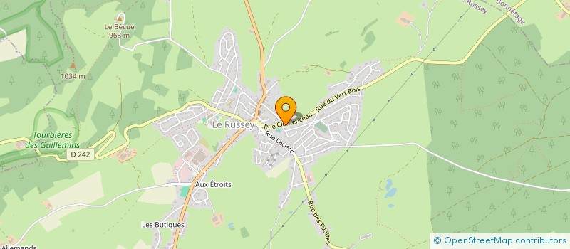 localisation de l'entreprise MONSIEUR GREGORY JOLY  LE RUSSEY