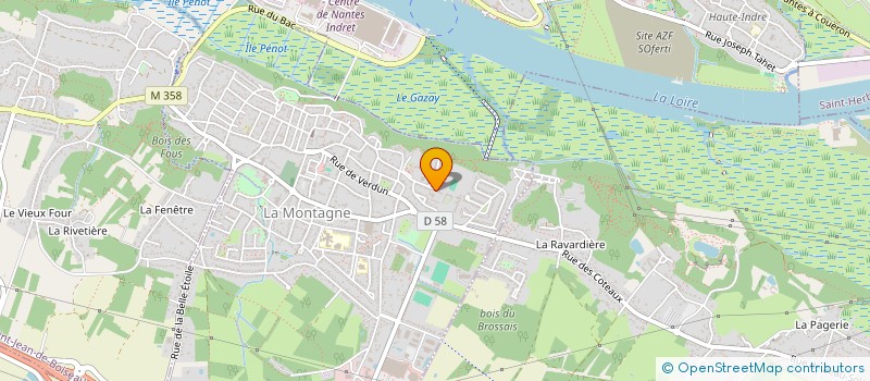 localisation de l'entreprise MONSIEUR GREGORY JOUANY  LA MONTAGNE