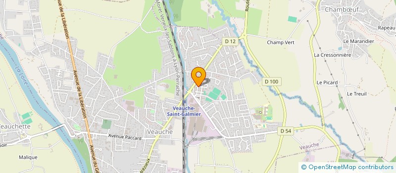 localisation de l'entreprise MONSIEUR GREGORY JOUBERT  VEAUCHE