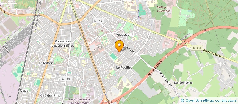 localisation de l'entreprise MONSIEUR GREGORY JUGE  LE MANS