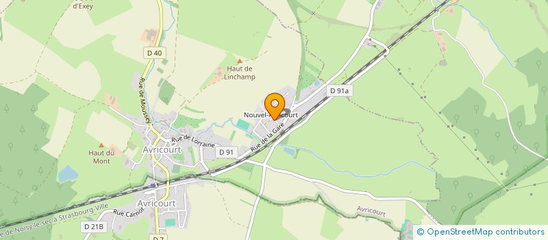 localisation de l'entreprise MONSIEUR GREGORY KAUFFMANN  AVRICOURT