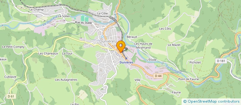 localisation de l'entreprise MONSIEUR GREGORY KRACHT  DUNIERES