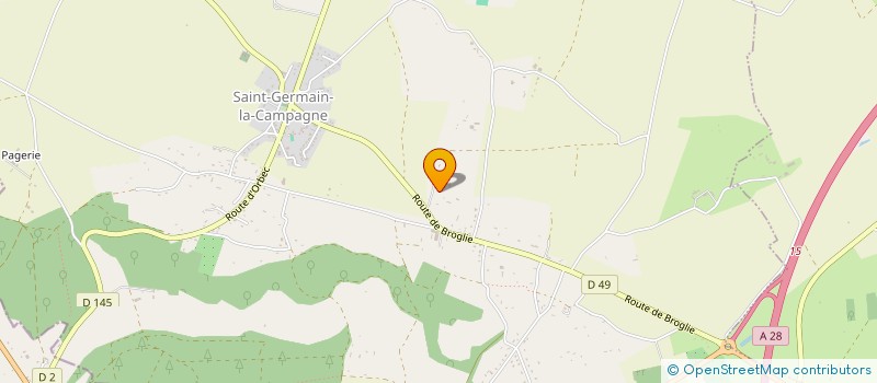 localisation de l'entreprise MONSIEUR GREGORY LAISNE  ST GERMAIN LA CAMPAGNE