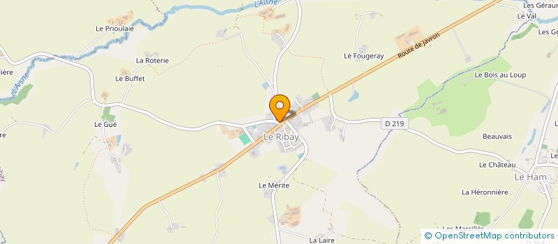 localisation de l'entreprise MONSIEUR GREGORY LAMBERT à LE RIBAY