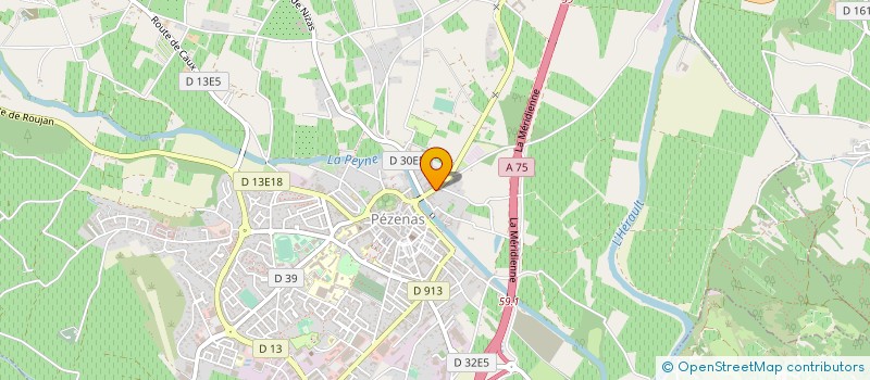 localisation de l'entreprise MONSIEUR GREGORY LAMBERT  PEZENAS