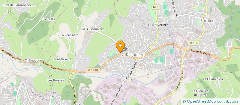 localisation de l'entreprise MONSIEUR GREGORY LAMELA  LA TALAUDIERE