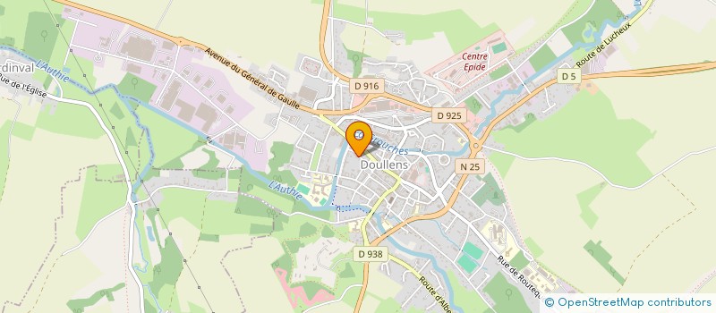 localisation de l'entreprise MONSIEUR GREGORY LAMY  DOULLENS