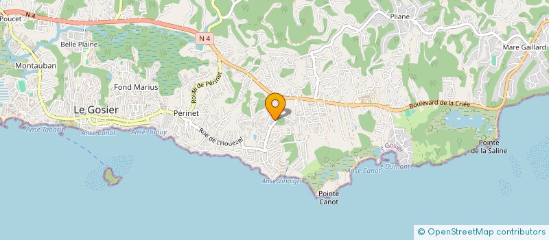 localisation de l'entreprise MONSIEUR GREGORY LAPS  LE GOSIER