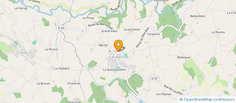 localisation de l'entreprise MONSIEUR GREGORY LAROCHE  LARAJASSE