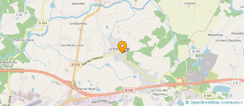 localisation de l'entreprise MONSIEUR GREGORY LAVEN à SAINT-JUNIEN