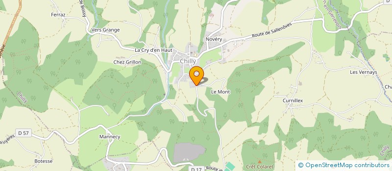 localisation de l'entreprise MONSIEUR GREGORY LAVOREL  CHILLY