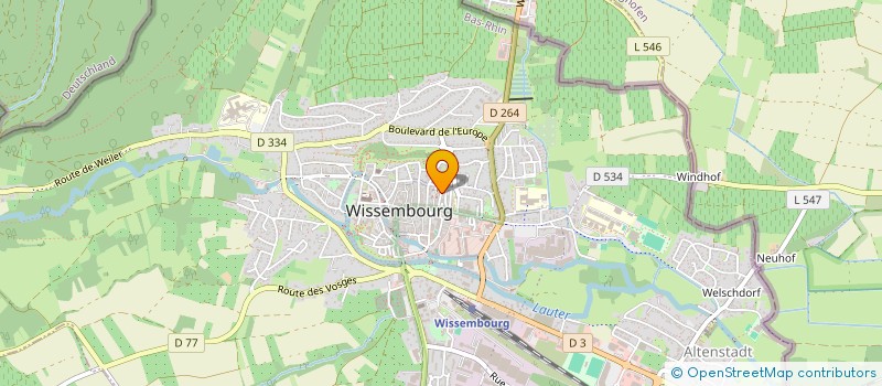 localisation de l'entreprise MONSIEUR GREGORY LE FUSTEC  WISSEMBOURG