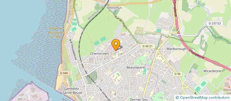 localisation de l'entreprise MONSIEUR GREGORY LEBEGUE  BOULOGNE SUR MER