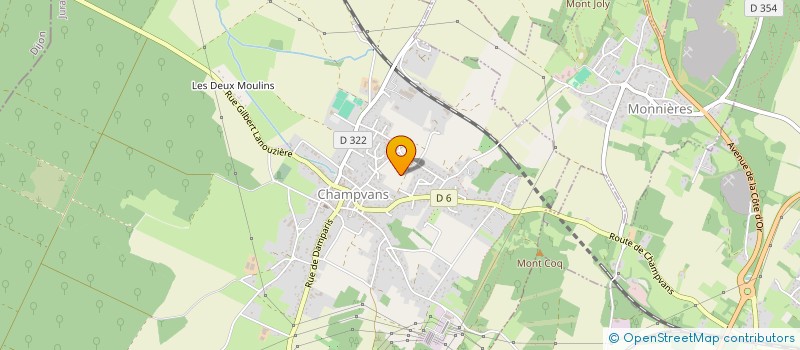 localisation de l'entreprise MONSIEUR GREGORY LECOMTE  BREVANS