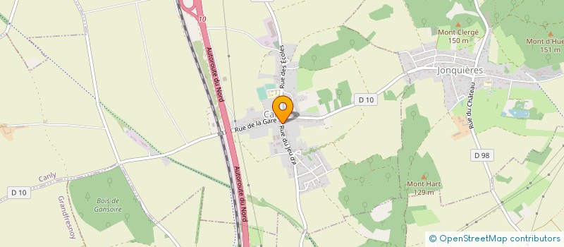 localisation de l'entreprise MONSIEUR GREGORY LECONTE  PIENNES-ONVILLERS