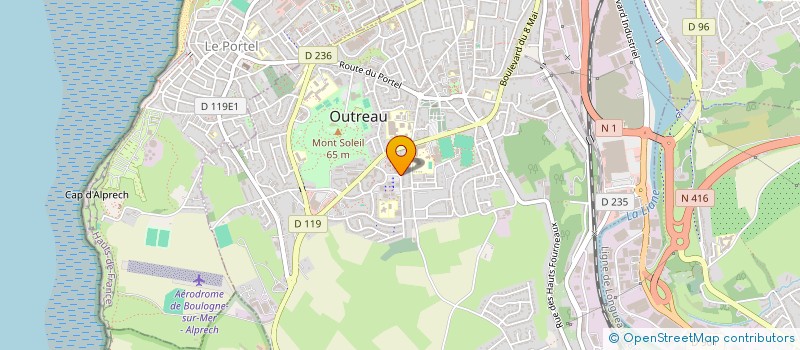 localisation de l'entreprise MONSIEUR GREGORY LECOQ  OUTREAU