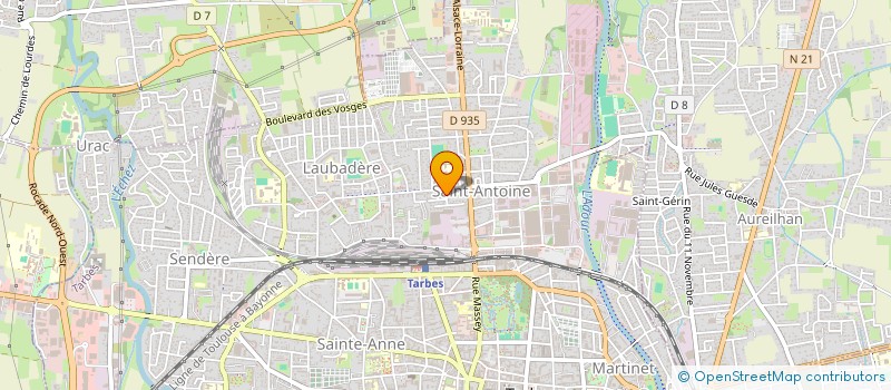 localisation de l'entreprise MONSIEUR GREGORY LECUE  TARBES