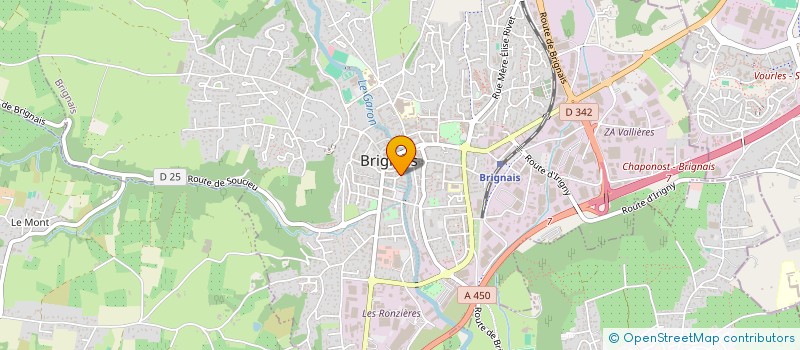 localisation de l'entreprise MONSIEUR GREGORY LEFEBVRE  BRIGNAIS