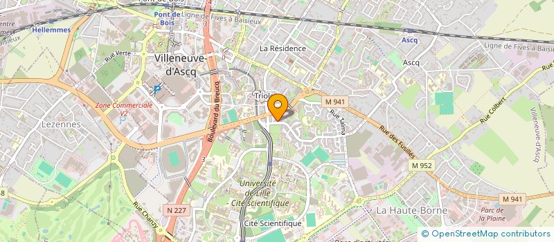 localisation de l'entreprise MONSIEUR GREGORY LINXE à VILLENEUVE-D'ASCQ